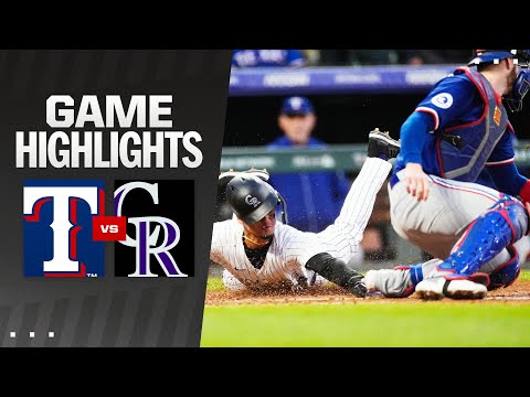 Rangers vs. Rockies Game Highlights (5/10/24) | MLB Highlights