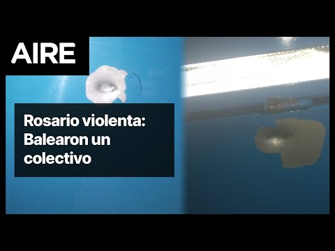 Balearon un colectivo en Rosario: hay tres detenidos, entre ellos un menor