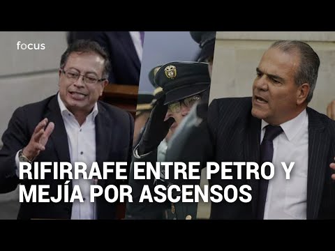 Rifirrafe entre Carlos Felipe Mejía y Gustavo Petro por ascensos militares