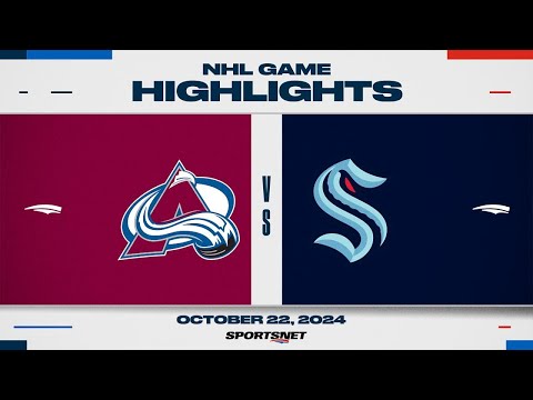 NHL Highlights | Avalanche vs. Kraken - October 22, 2024