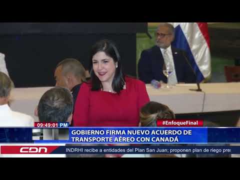 Gobierno firma nuevo acuerdo de transporte aéreo con Canadá