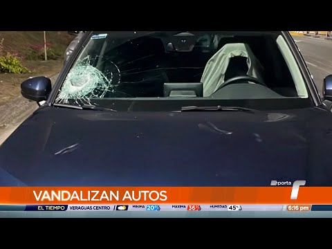 Reportan varios casos de vandalismo a vehículos en el Corredor Norte, les lanzaron piedras