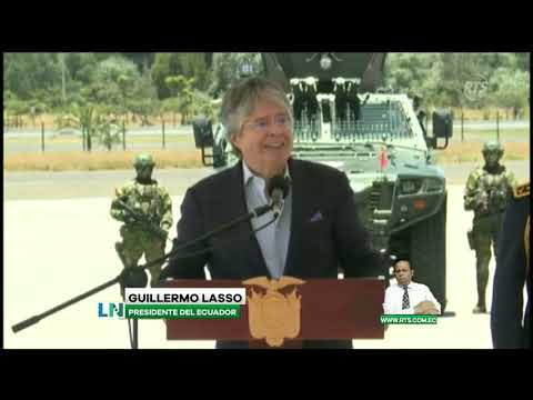 Presidente Lasso entrega vehículos tácticos para la lucha contra el crimen