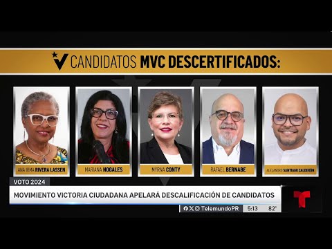 MVC asegura que candidatos descalificados estarán en la papeleta
