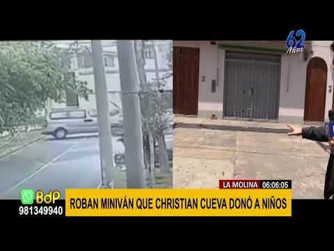 Christian Cueva: roban vehículo que jugador regaló a niños de una academia de fútbol
