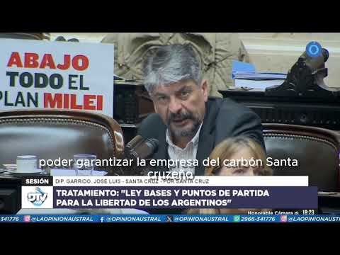 José Luis Garridio apoyó la Ley Bases: El gobierno necesita las herramientas