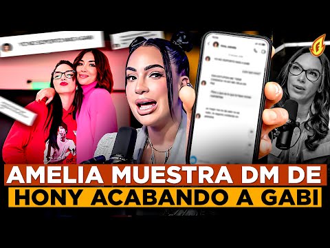 AMELIA ALCANTARA REVELA CONVERSACIÓN DE HONY ESTRELLA ACABANDO A GABI DESANGLES