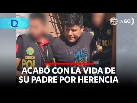 Joven acusado de atentar contra su padre por herencia | Domingo al Día | Perú