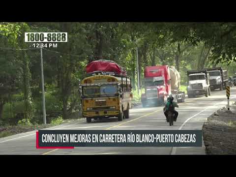 Entregan tramo carretero de 1 kilómetro de concreto hidráulico en Siuna - Nicaragua