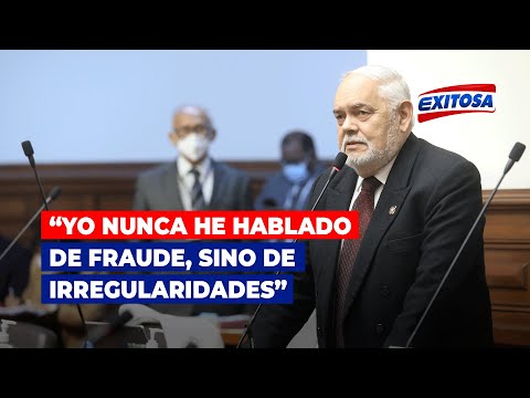 Jorge Montoya: “Yo nunca he hablado de fraude, sino de irregularidades” en Elecciones 2021