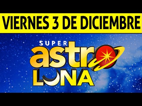 Resultado de ASTRO LUNA del Viernes 3 de Diciembre de 2021 | SUPER ASTRO 