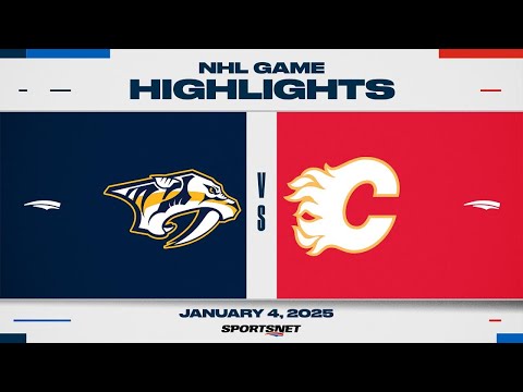 NHL Highlights | Predators vs. Flames - January 4, 2024