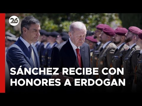 Sánchez recibe con honores a Erdogan en Moncloa para copresidir la VIII cumbre bilateral