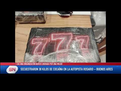 Secuestraron 30 kilos de cocaína en la Autopista Rosario Buenos Aires Cae una organización narco lid