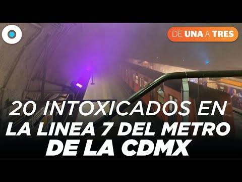 20  intoxicados por humo en la Línea 7 del Metro  - Todo pasa de 1 a 3 en Indigo Noticias