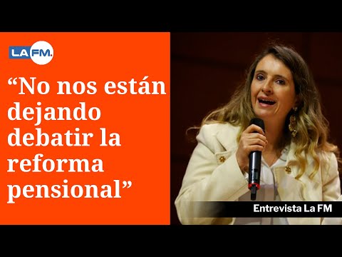 Reforma pensional: senadora Paloma Valencia criticó el proceso