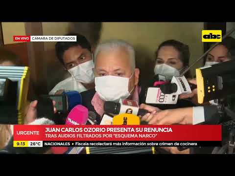 Renuncia el diputado Juan Carlos Ozorio