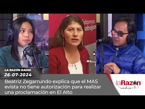 Beatriz Zegarrundo explica que el MAS evista no tiene autorización para realizar una proclamación