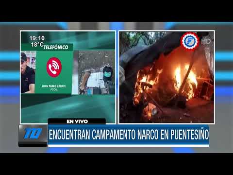 Encuentran campamento narco en Puentesiño