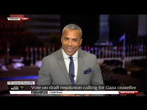 UNGA votes on draft resolution calling for Gaza ceasefire