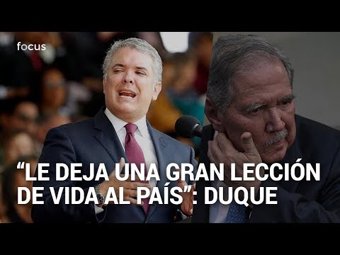 El homenaje de Duque a Guillermo Botero en plena crisis