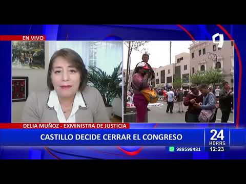 Delia Muñoz, exministra de Justicia: “Castillo ha quebrado la Constitución