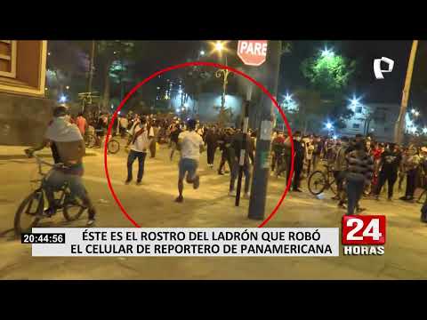 Vándalos agreden y roban celular de reportero de Panamericana Televisión (2/2)