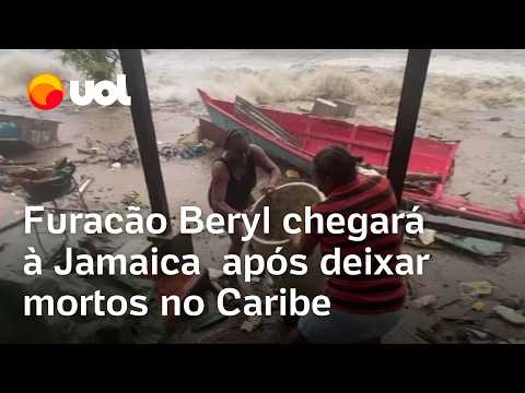 Furacão Beryl deixa mortos no Caribe e vai em direção à Jamaica após ser rebaixado para categoria 4