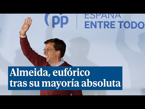 Almeida, eufórico tras su mayoría absoluta en Madrid:¡Cómo están los máquinas!