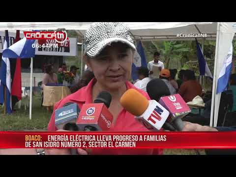 Energía eléctrica lleva progreso a San Isidro número 2, en Boaco – Nicaragua