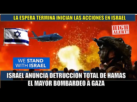 ISRAEL anuncia destruccion TOTAL a Hama?s el MAYOR Bombardeo en GAZA