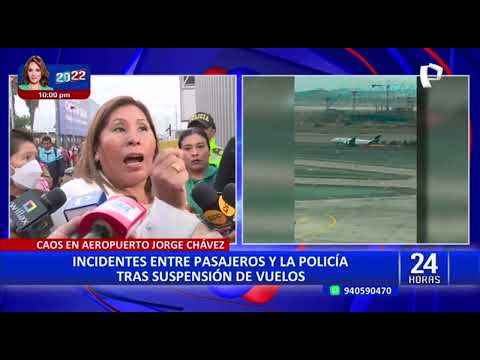 Caos en Aeropuerto Jorge Chávez: incidentes entre pasajeros y policías tras suspensión de vuelos