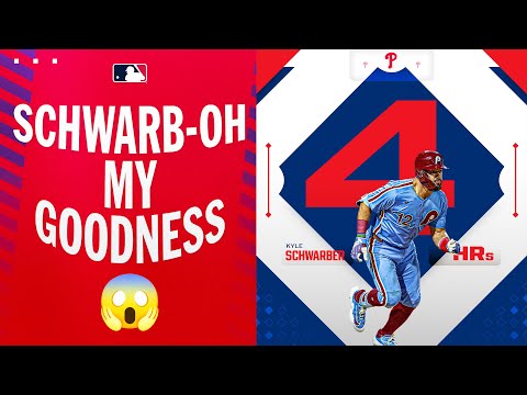 4-HOMER GAME!! Kyle Schwarber MAKES HISTORY with monster game!