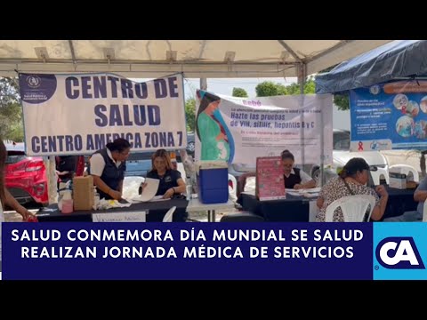 Jornada médica en el Parque Erick Barrondo por el Día Mundial de la Salud