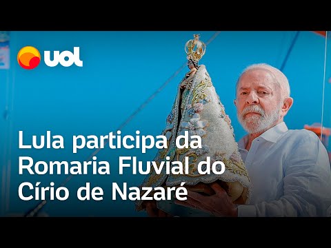 Lula participa da Romaria Fluvial do Círio de Nossa Senhora de Nazaré, em Belém