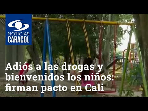 Adiós a las drogas y bienvenidos los niños: firman pacto en Cali para erradicar consumo en parques