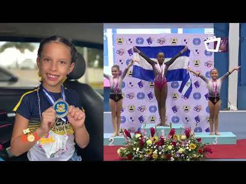 Nicole Aguerri y Zara Gibson, las niñas nicaragüenses Campeonas Centroamericanas de Gimnasia