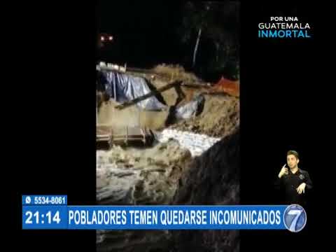 Badén colapsó en Alta Verapaz