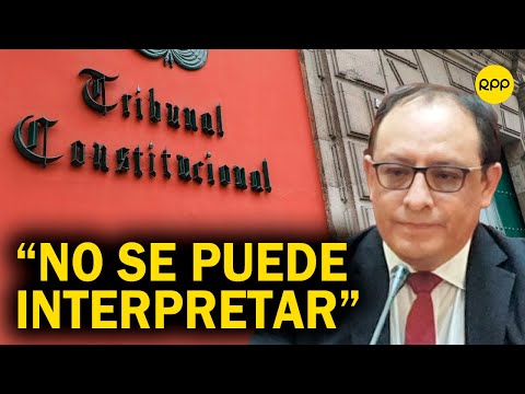 Gustavo Gutiérrez-Ticse: No se puede interpretar cualquier rechazo del Congreso como denegación