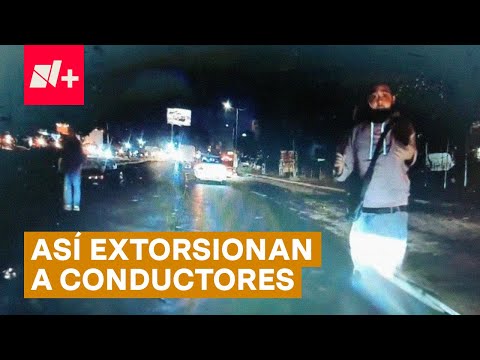 Así extorsionan a conductores que cruzan avenida - N+