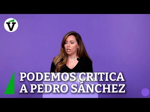 Podemos acusa a Pedro Sánchez de llevar a España a una escalada bélica