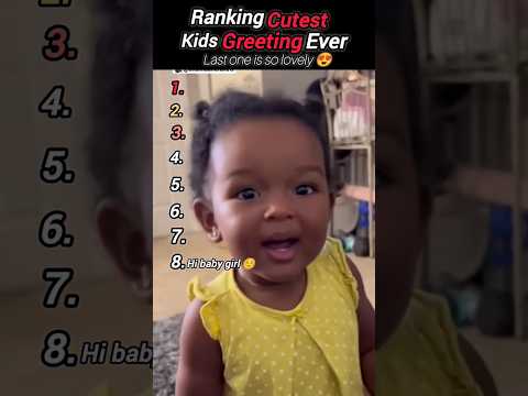 Ranking the Cutest Kids' Greetings Ever 👋💖 | Too Pure #viral #shorts #kids