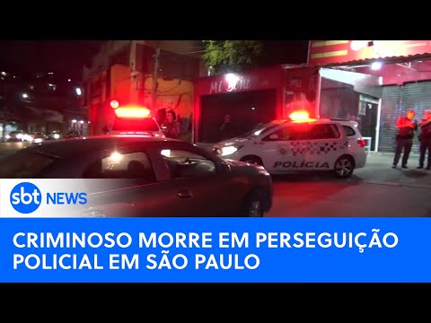 Perseguição policial em São Paulo termina com morte de suspeito | #SBTNewsnaTV(09/02/24)