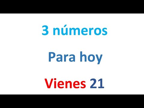 3 números para el Viernes 21 de FEBRERO, EL CAMPEÓN DE LOS NÚMEROS