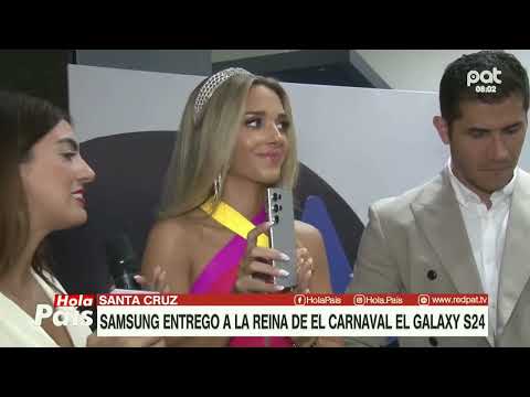 Samsung hizo entrega de un Galaxy S24 a la reina del Carnaval.