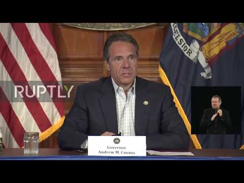 USA: New York Gov. Cuomo gets tested for COVID-19 at news briefing