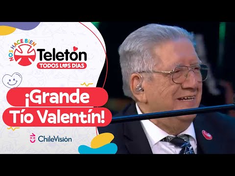¡GRANDE MAESTRO! Tío Valentín Trujillo se hace presente junto a su familia en Teletón 2023