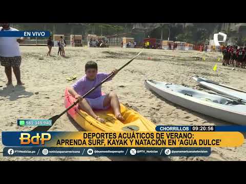 Deportes acuáticos en Chorrillos: enseñan surf, kayak y natación en Agua Dulce