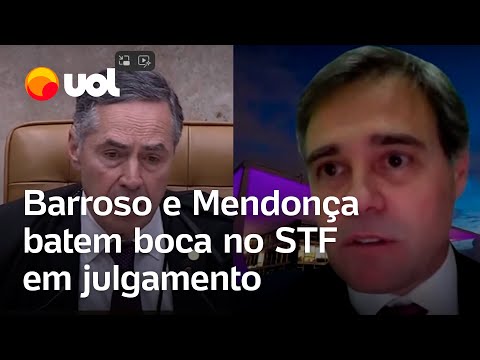 Descriminalização do porte de maconha: Barroso e Mendonça batem boca no STF em julgamento