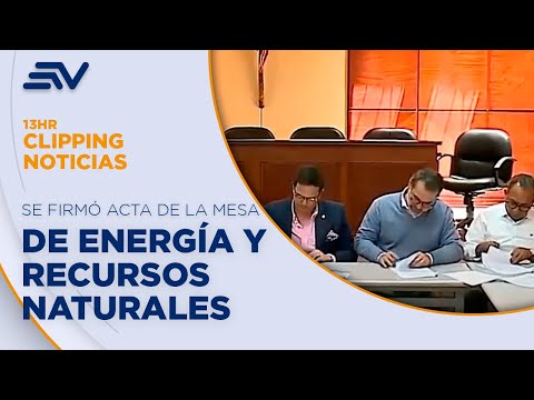 Se firmó el acta de la mesa de energía y recursos naturales